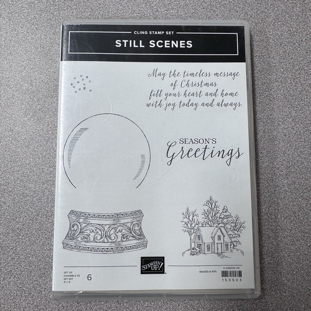 New Stampin Up! Still Scenes Unmounted Rubber Cling Stamp Set